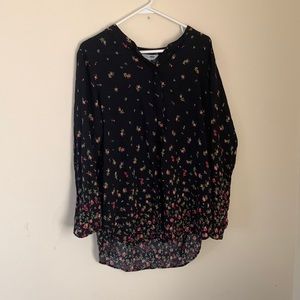 Long sleeve floral blouse